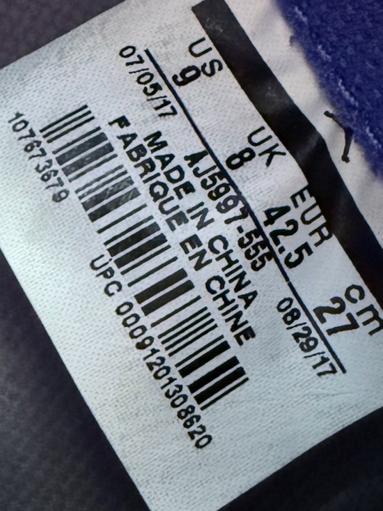 Air Jordan 1 Retro High OG Gatorade “Rush Violet” Be Like Mike Men’s 9 main image 6